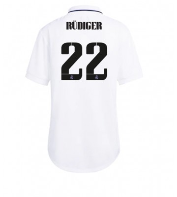 Real Madrid Antonio Rudiger #22 Hjemmedrakt Kvinner 2022-23 Kortermet